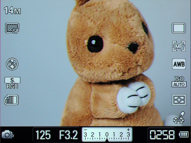 <b>MF時はフォーカスリングを回すと自動的に拡大。ただし中央部のみ</b>