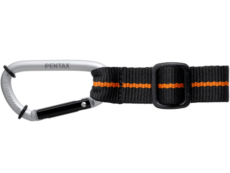 <b>付属のカラビナストラップ</b>