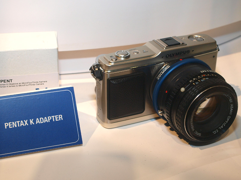 <b>ノボフレックス製のペンタックスKアダプター</b>