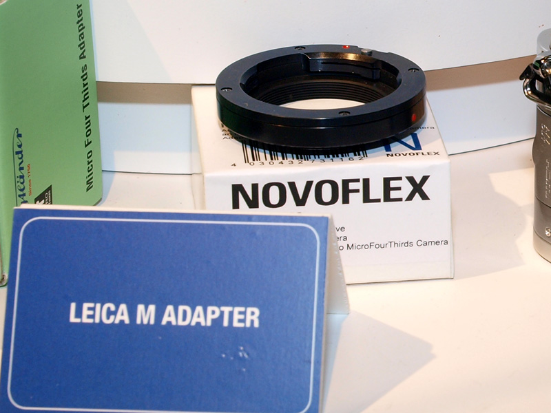 <b>ノボフレックス製のライカMアダプター</b>