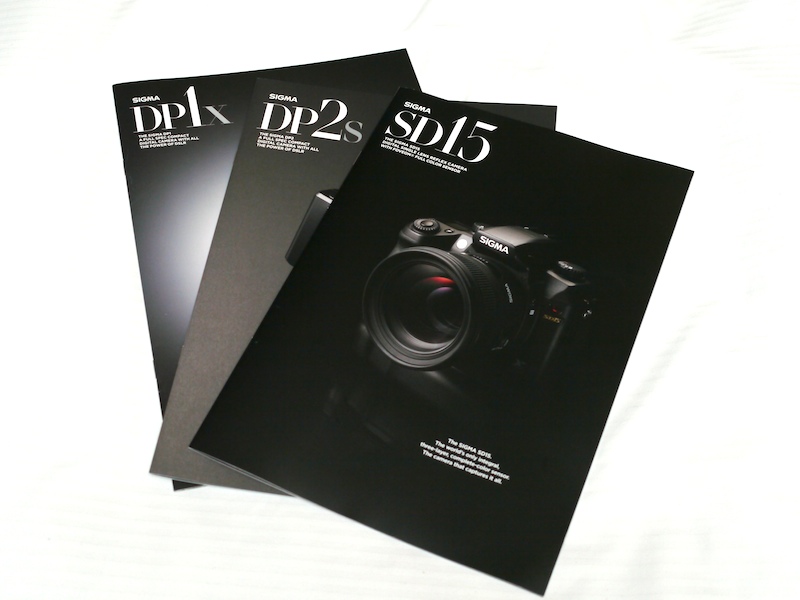 <b>SD15、DP1x、DP2sのカタログがすでに完成していた</b>