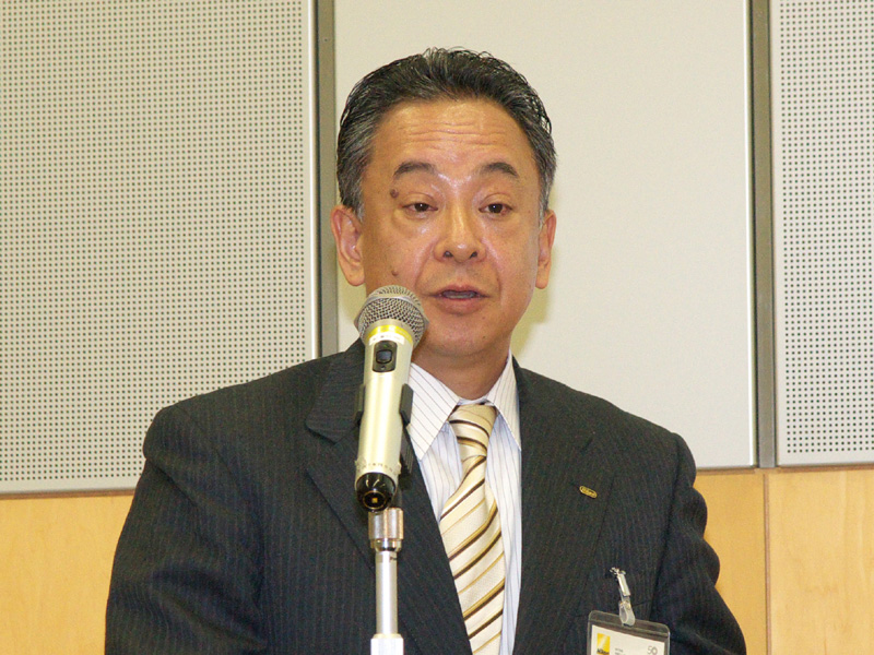 <b>執行役員 映像カンパニー開発本部長の風見一之氏</b>