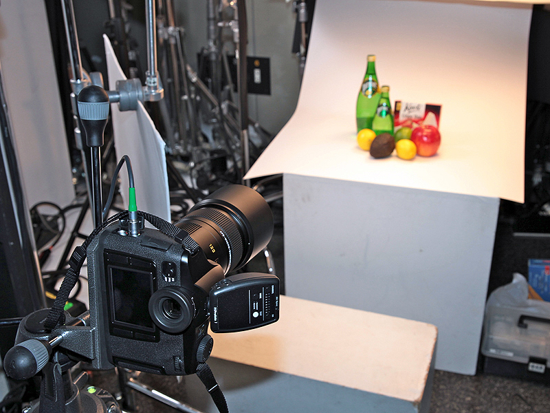 <b>ブツ撮りの体験コーナーもあった</b>