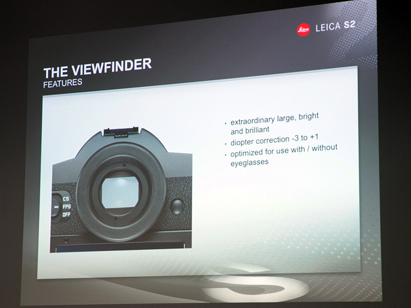 <b>ファインダーは大きく見やすかった</b>