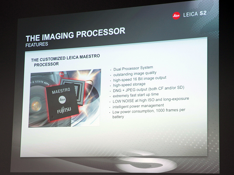 <b>画像処理エンジンは富士通と共同開発した「MAESTRO」</b>