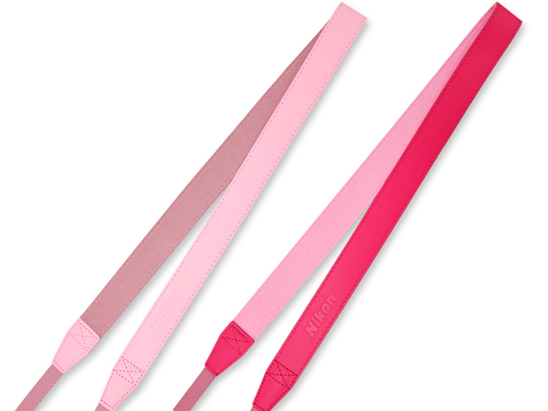 <b>ND スリムレザーストラップ（左からサクラ、ホットピンク）</b>