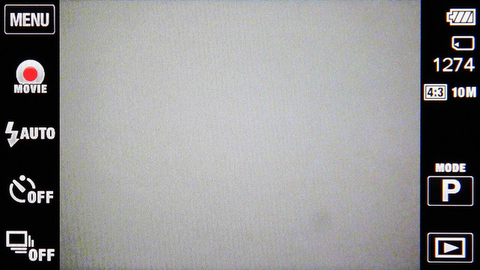 <b>デフォルトの撮影時の画面</b>