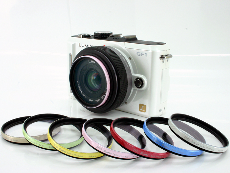 <b>LUMIX G 20mm F1.7 ASPHへの装着例（パールピンク）</b>