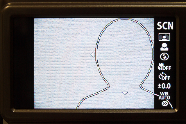 <b>こちらは「大」の枠。画面上の枠の位置は自由に動かせる。かなり端にも寄せられる</b>