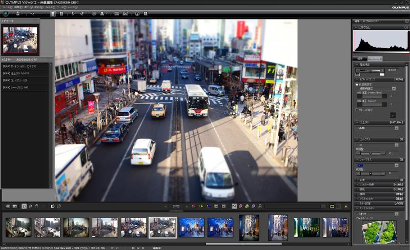 <b>RAW現像画面</b>