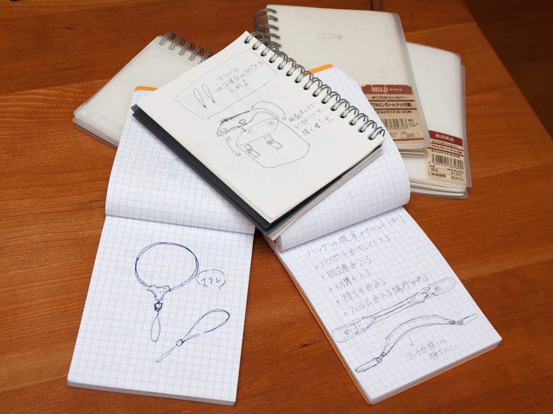 <b>日頃からアイディアノートを持ち歩いている</b>