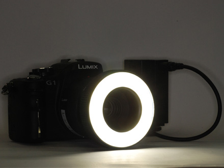 <b>発光させたところ</b>