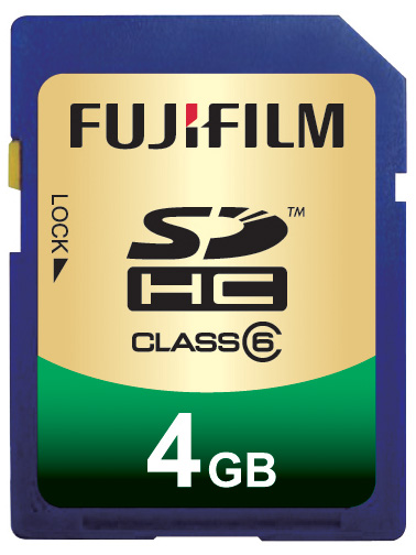 <b>フジフイルムSDHCカード4GB</b>