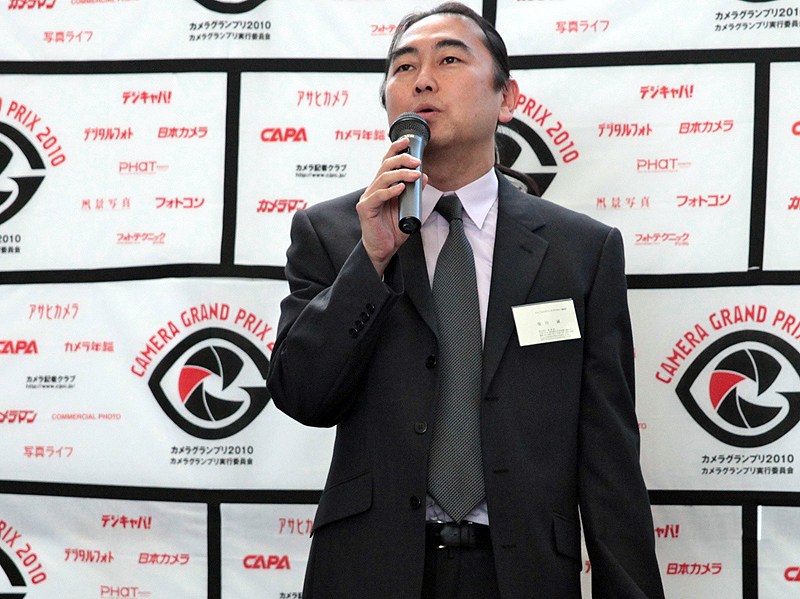 <b>カメラ記者クラブ代表幹事の柴田誠氏</b>