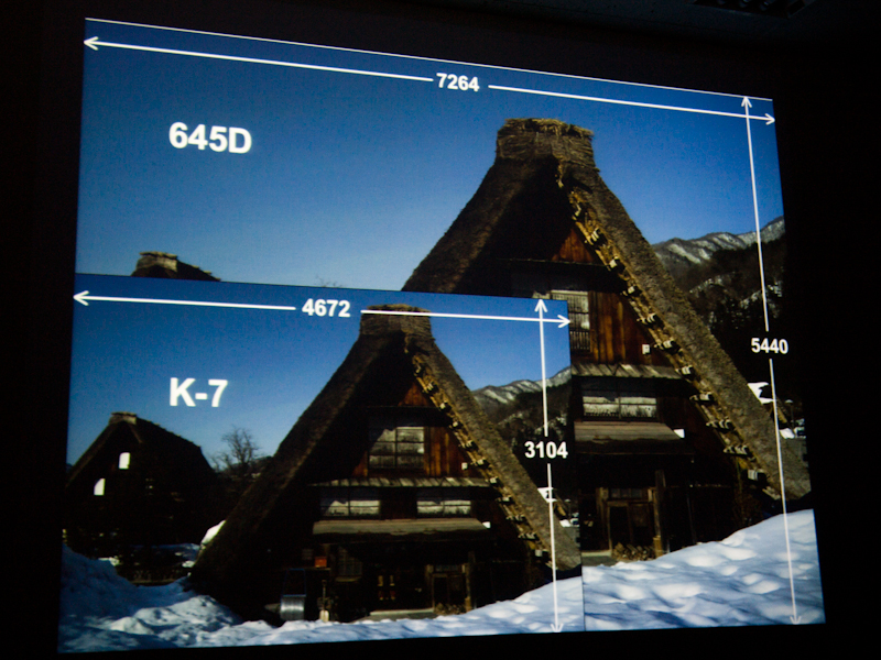 <b>K-7との解像度比較</b>