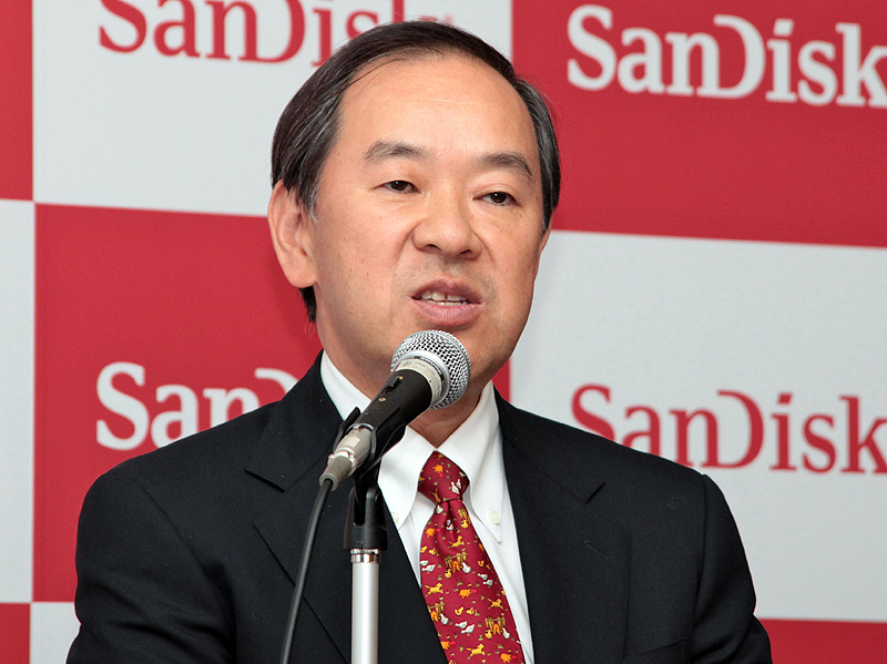 <b>サンディスク日本法人社長の小池淳義氏</b>