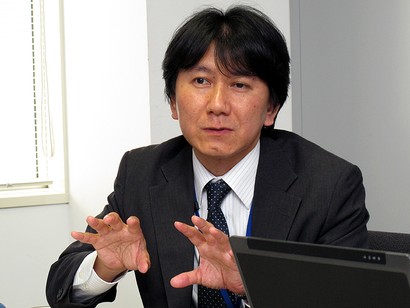 <b>安田昌弘課長。「当然、今提案しているもの以外にもいろいろ仕込んでいます」</b>