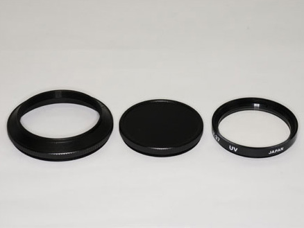 <b>ドームフード46mm（黒）キャップ・37mm（P0.75）フィルター付き</b>