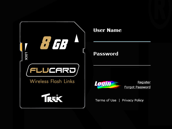 <b>FluCardポータルのログイン画面</b>