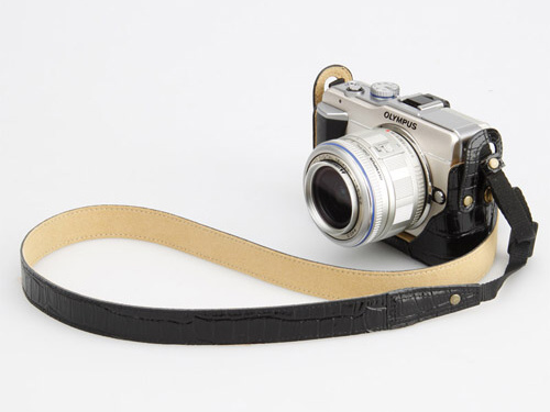 <b>ペンライトE-PL1用クロコ調ブラック</b>