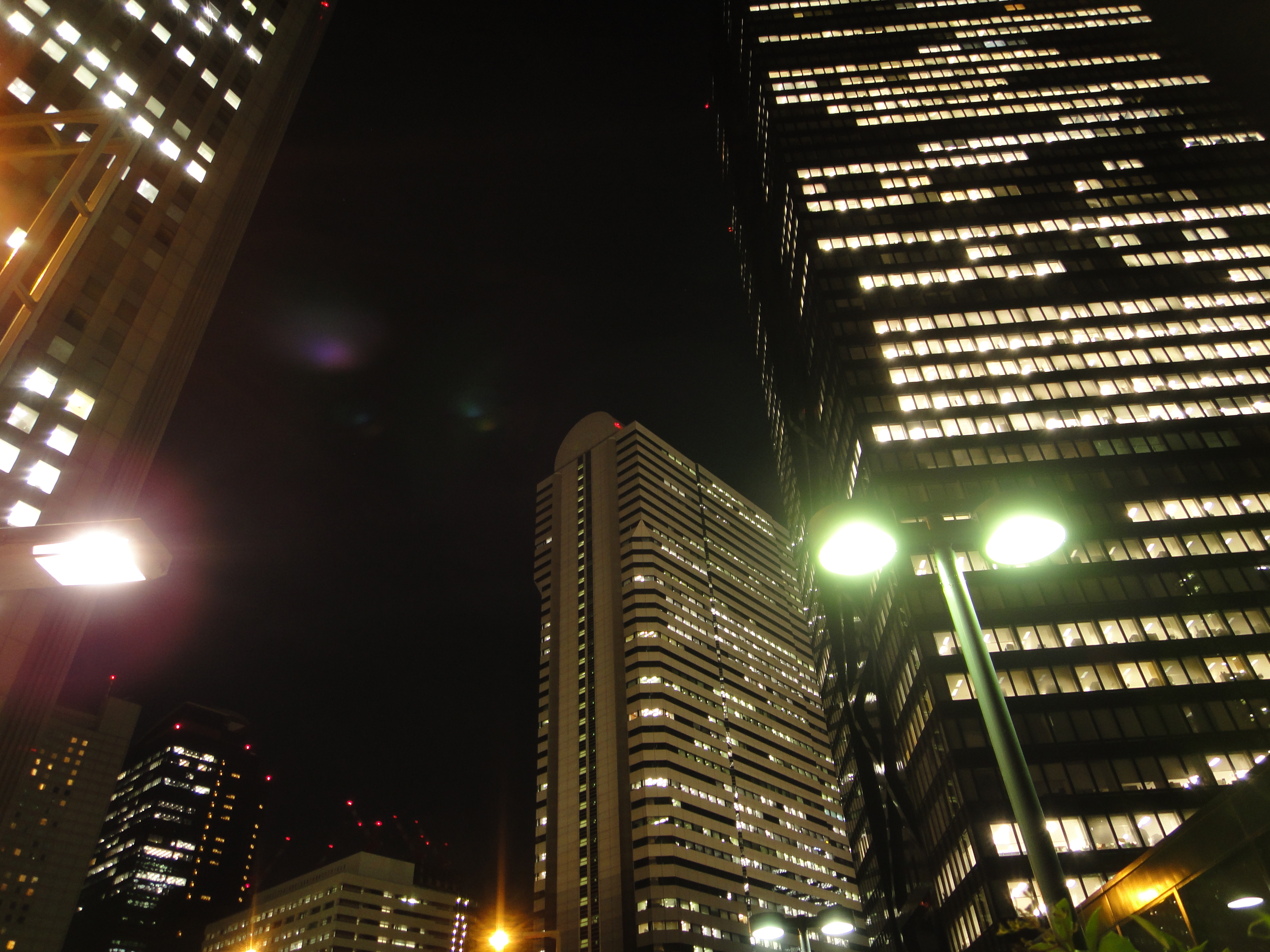 <b>強い光源が入るとこんなふうにフレアやゴーストが出てしまう。これはちょっと極端な例なので、それほど心配はいらないけれど<br>4,000×3,000 / 0.8秒 / F3.5 / 0EV / ISO125 / WB:太陽光 / 4.43mm（25mm相当）</b>