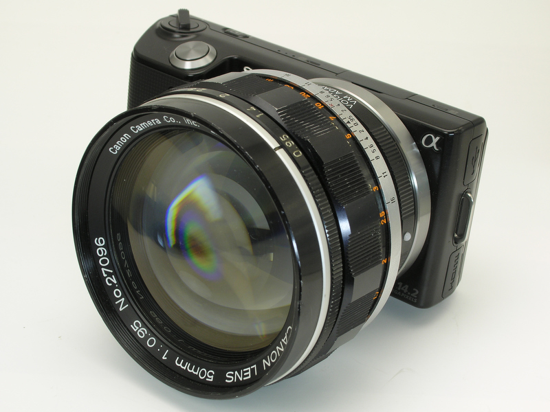 <b>キヤノンレンズ50mm F0.95</b>