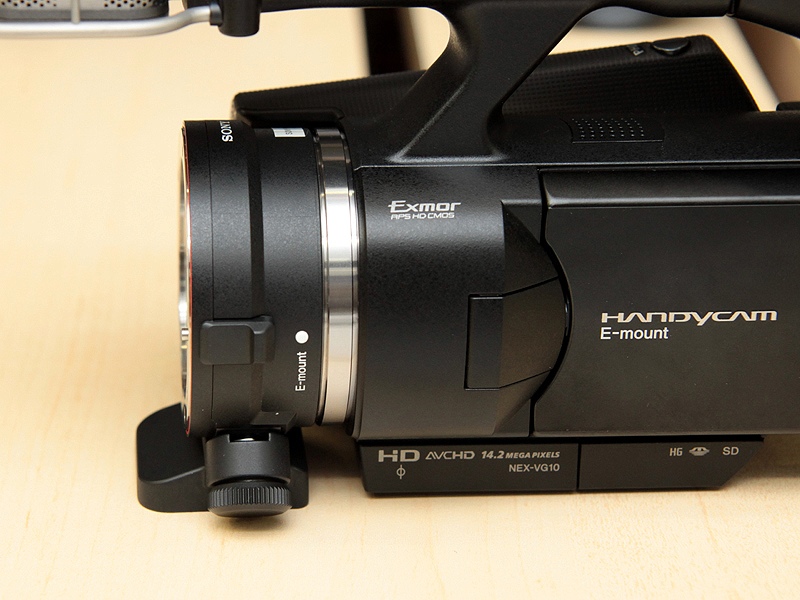 <b>LA-EA1を装着したところ</b>