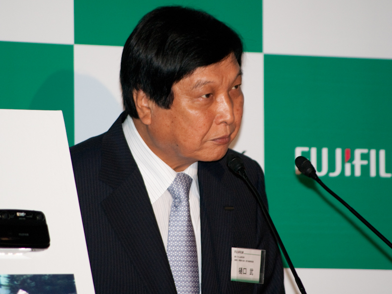 <b>取締役常務執行役員電子映像事業部長の樋口武氏</b>