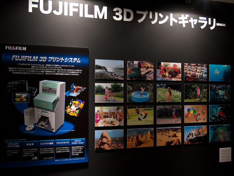 <b>3Dプリントシステムによるプリントを展示した</b>