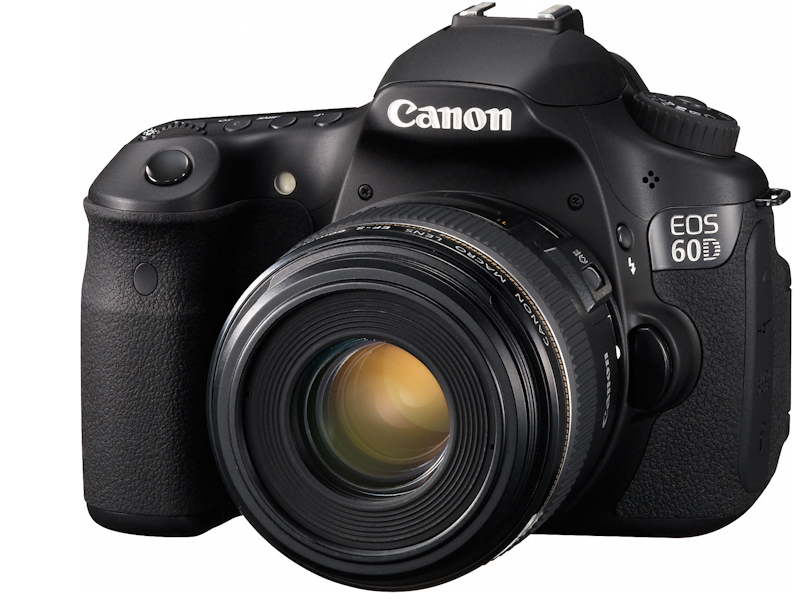 <b>EF-S 60mm F2.8 マクロ USMを装着したEOS 60D</b>