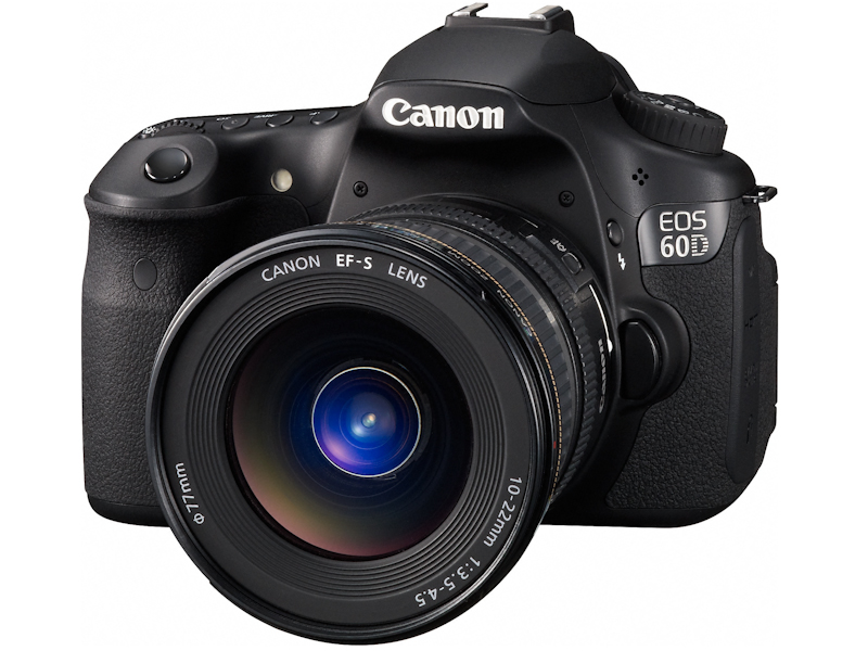 <b>EF-S 10-22mm F3.5-4.5 USMを装着したEOS 60D</b>