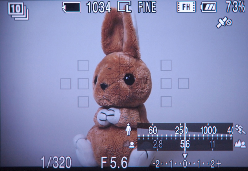 <b>絞りとシャッタースピードの関連図を表示したところ</b>