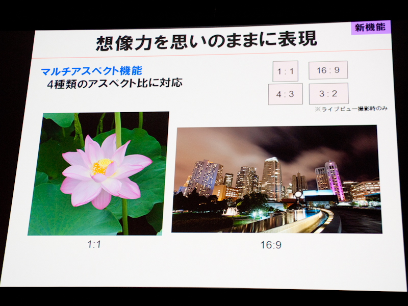 <b>マルチアスペクト機能</b>