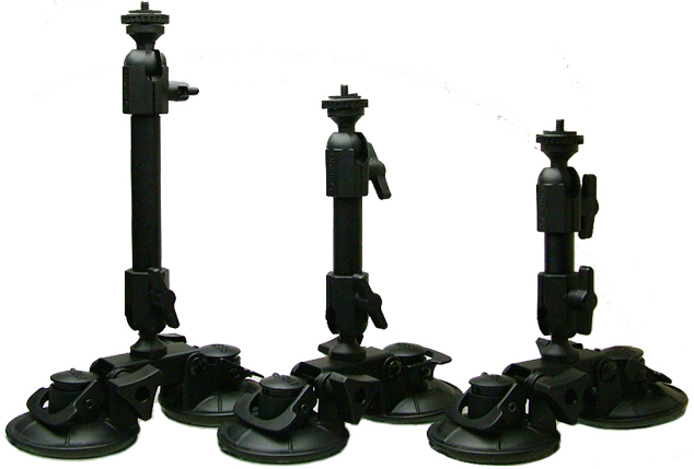 <b>装着例。左からロングシャフト、標準シャフト、ショートシャフト</b>