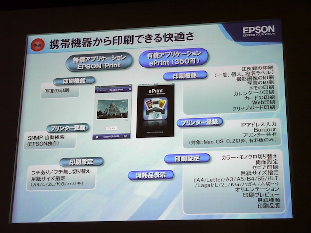 <b>iPhoneアプリからのプリントをサポート</b>