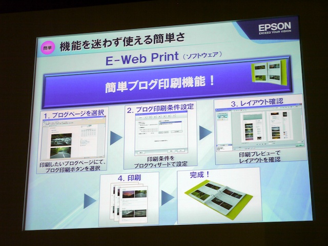 <b>ブログ印刷機能が利用できる</b>