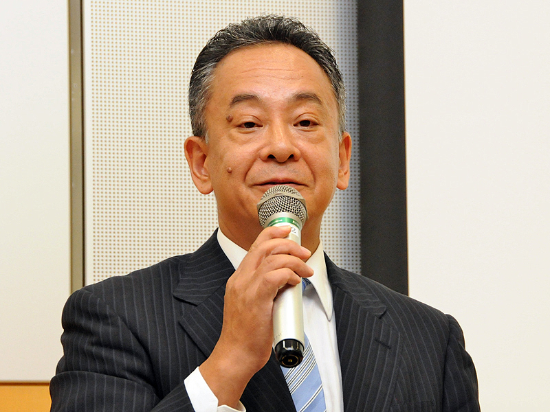 <b>ニコン執行役員で映像カンパニー副プレジデント兼開発本部長の風見一之氏</b>