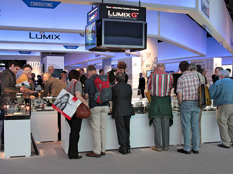 <b>DMC-GH2のコーナーが人気だった</b>