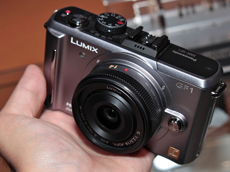 <b>DMC-GF1に装着したところ</b>