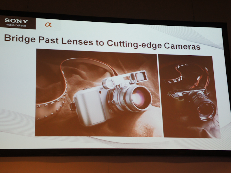 <b>それによって、さまざまなレンズを装着することができるようになっている</b>