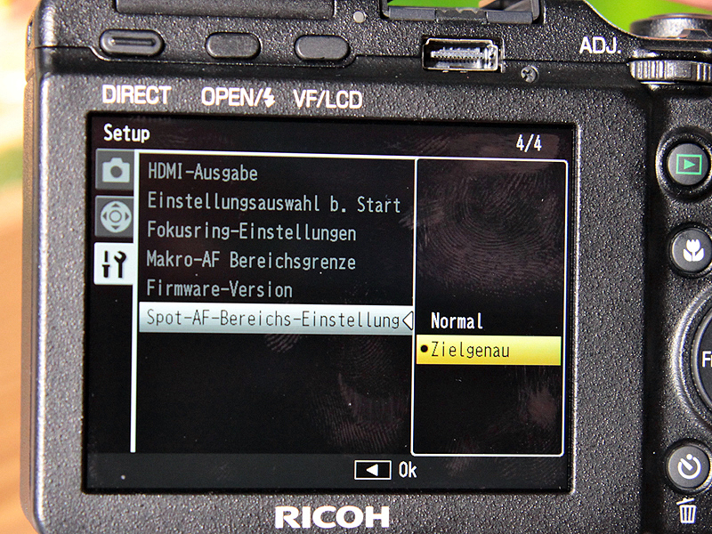 <b>スポットAF時の測距エリアの大きさを選択可能になった。</b>