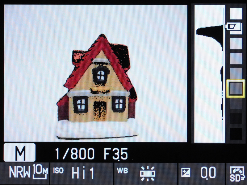 <b>露出を直感的に調整できるという「トーンレベルインフォメーション」機能の利用イメージ。画面の輝度を9段階に分けて表示し、特定の輝度ゾーンを点滅で知らせる</b>