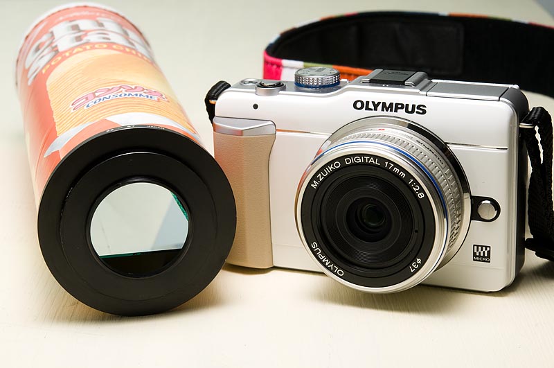 <b>こんなふうに、レンズ径が小さければ、周囲がケラレてしまうことはない。</b>