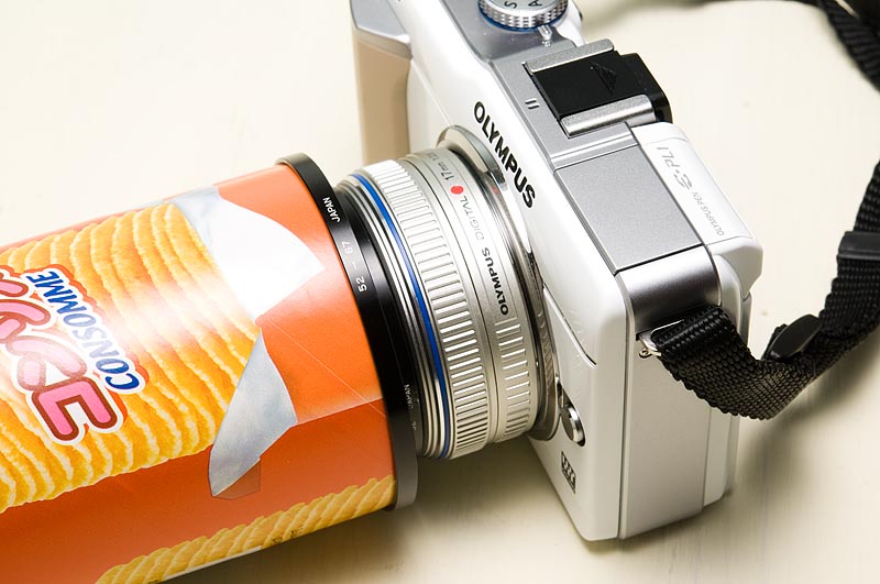 <b>万華鏡の装着は、37mm→52mmと52mm→67mmのステップアップリングを使っている。オリンパスPEN Lite・E-PL1+M.ZUIKO DIGITAL 17mm F2.8</b>