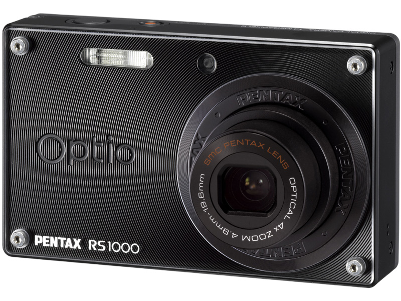 <b>Optio RS1000（ブラック）。ほかにホワイトも</b>