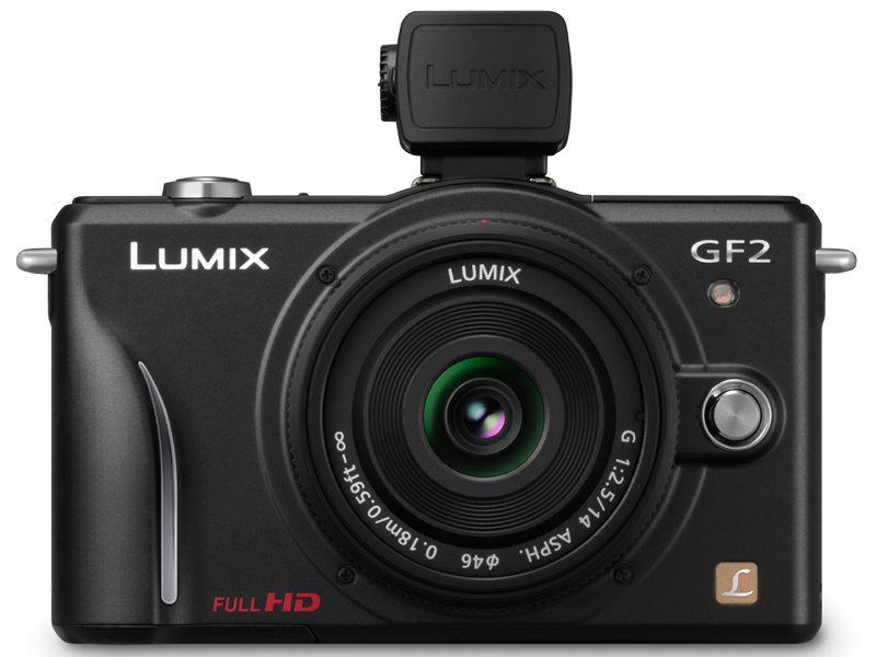 <b>外付けLVF「DMW-LVF1」を装着</b>