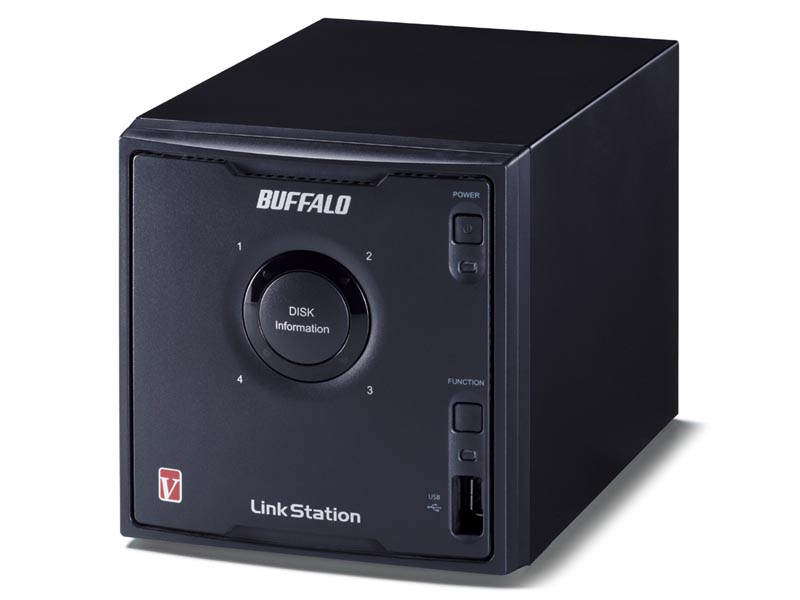 <b>Eye-Fi連動機能を搭載した「LS-QV8.0TL/R5」。容量8TBで価格は14万2,800円。11月下旬発売</b>