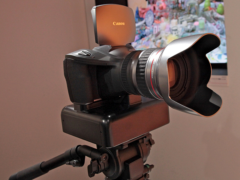 <b>マルチパーパスカメラ。カメラ下のボックスには冷却用ファンや画像のインターフェースなどが収まっている</b>