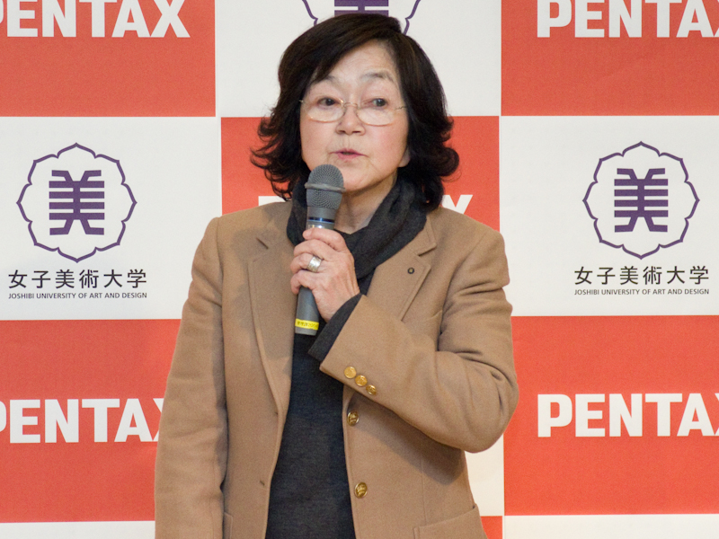 <b>女子美術大学学長の佐野ぬい氏</b>