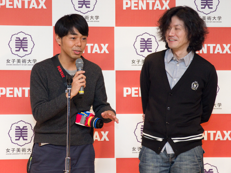 <b>ザリガニワークスの武笠太郎氏（左）と坂元嘉種氏（右）</b>